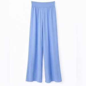 OQQ Light Blue Wide Leg Pants